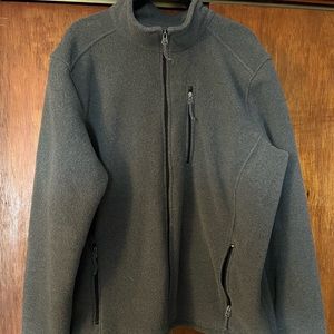 Men’s LL Bean Fleece Zip Up Gray XXL Tall